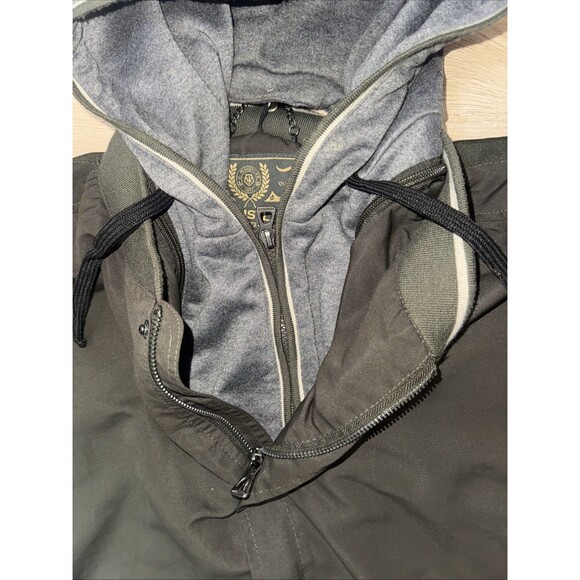 J. Whistler Winter Jacket L Detachable Hood Puffer Green Bomber Mountain Ski - Picture 3 of 10